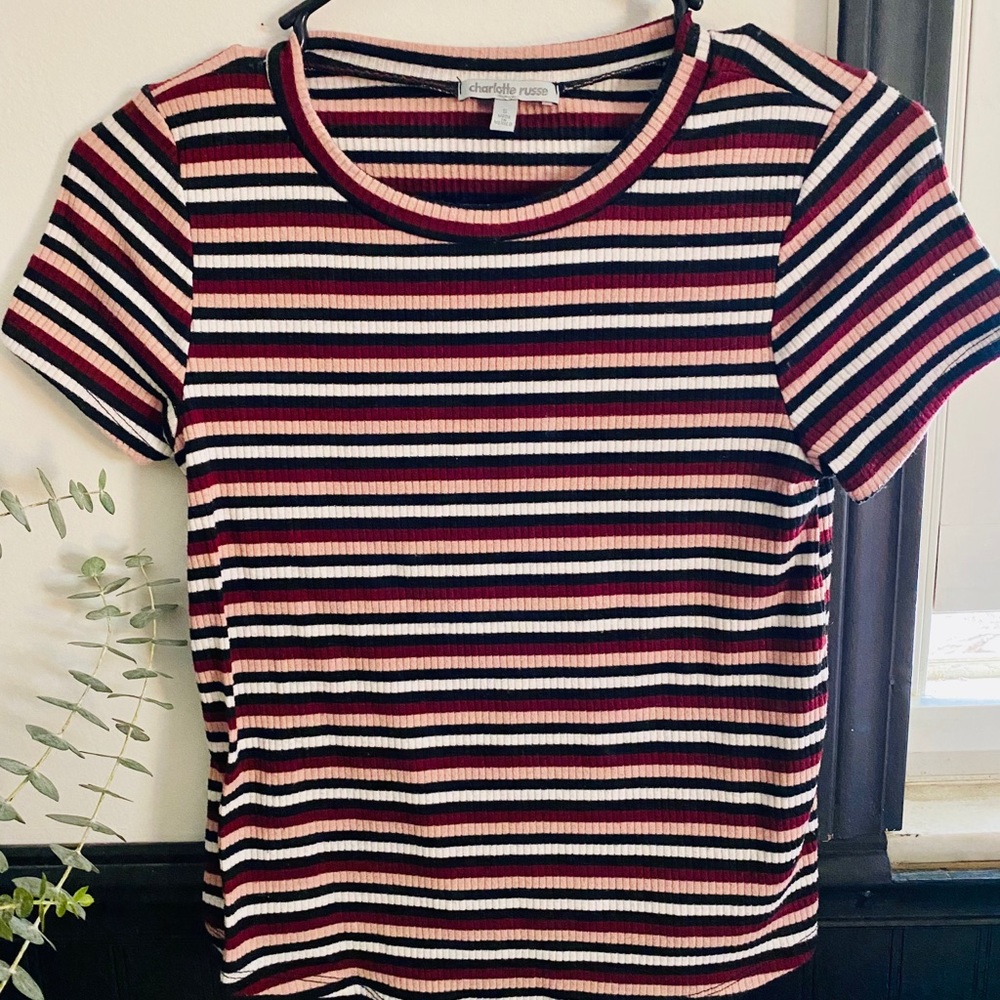 stripped crop top
